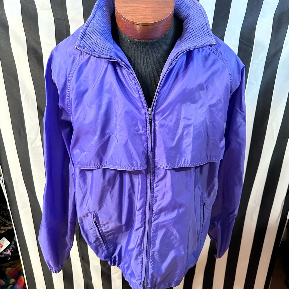 Golden Bear Vintage Windbreaker Jacket w/ Hidden Hood